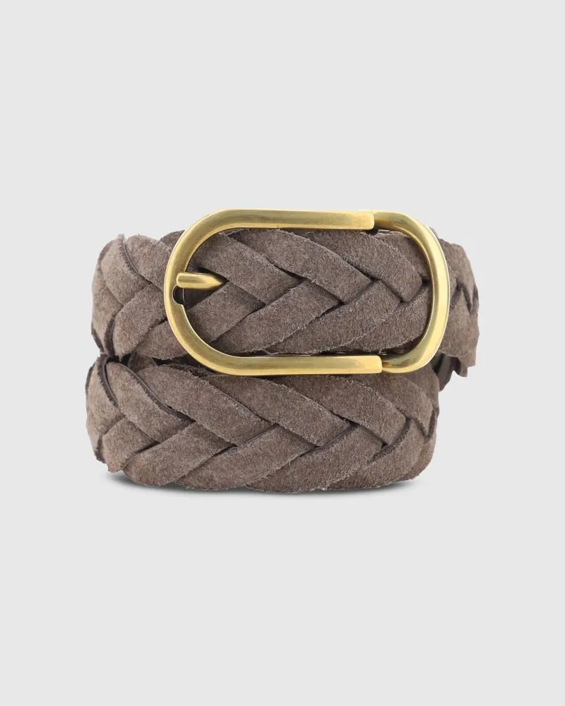 Brunello Cucinelli Grtel herren Taubengrau