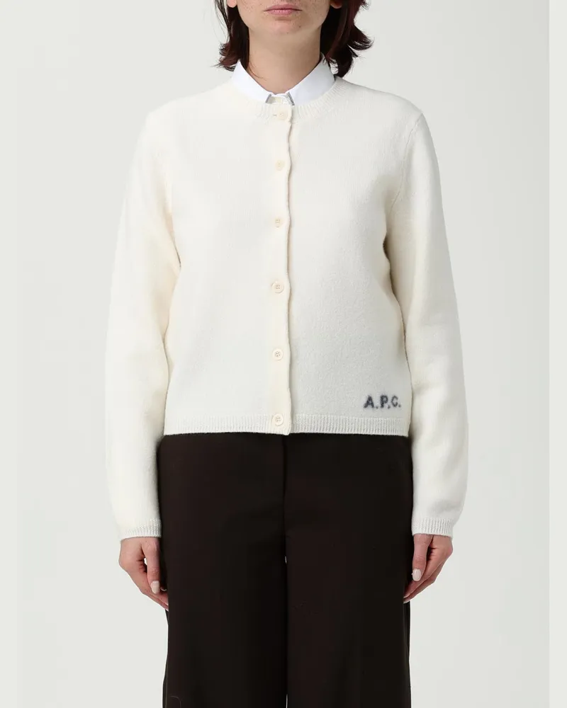 A.P.C. Strickjacke damen Weiß