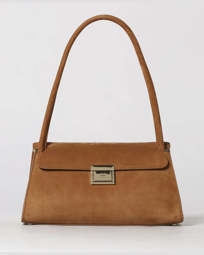 AMI Paris Mimi Wildledertasche Braun