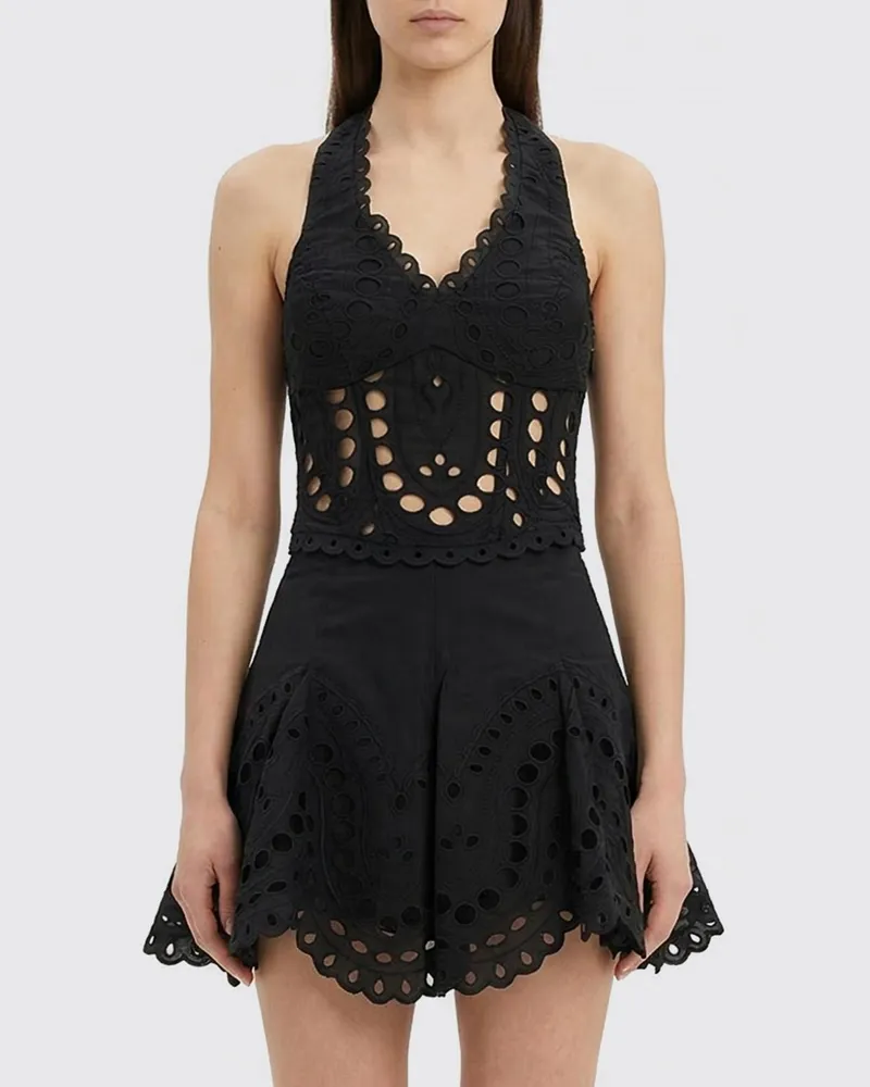 Charo Ruiz Top damen  Ibiza Schwarz