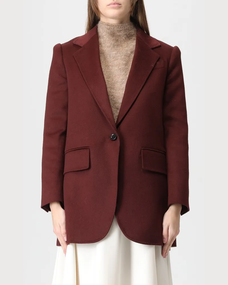 Max Mara Blazer damen Burgunderrot