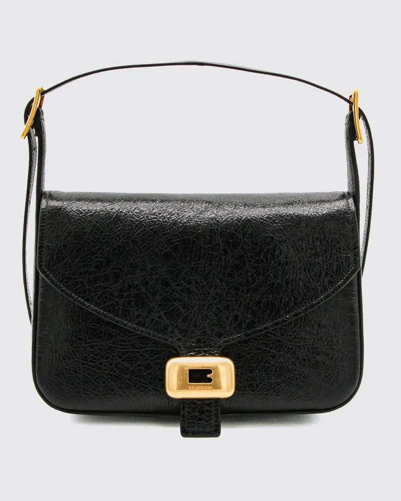 Balenciaga Clicca Arena Ledertasche Schwarz