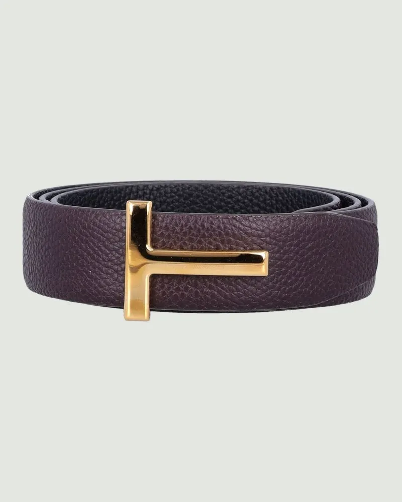 Tom Ford Grtel herren Burgunderrot