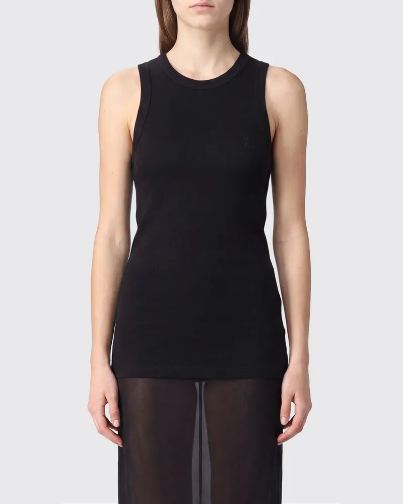 Saint Laurent Slim-Fit Tanktop aus Stretch-Baumwolle von mit Rundhalsausschnitt Schwarz