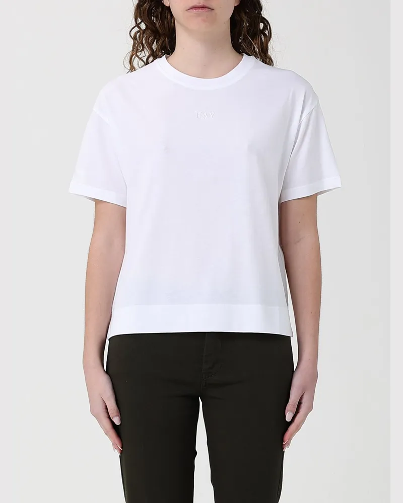Fay T-shirt damen Weiß