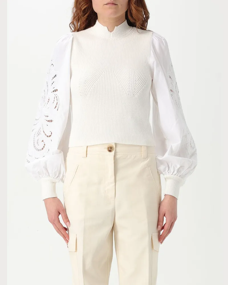 Twin-Set Top damen Weiß
