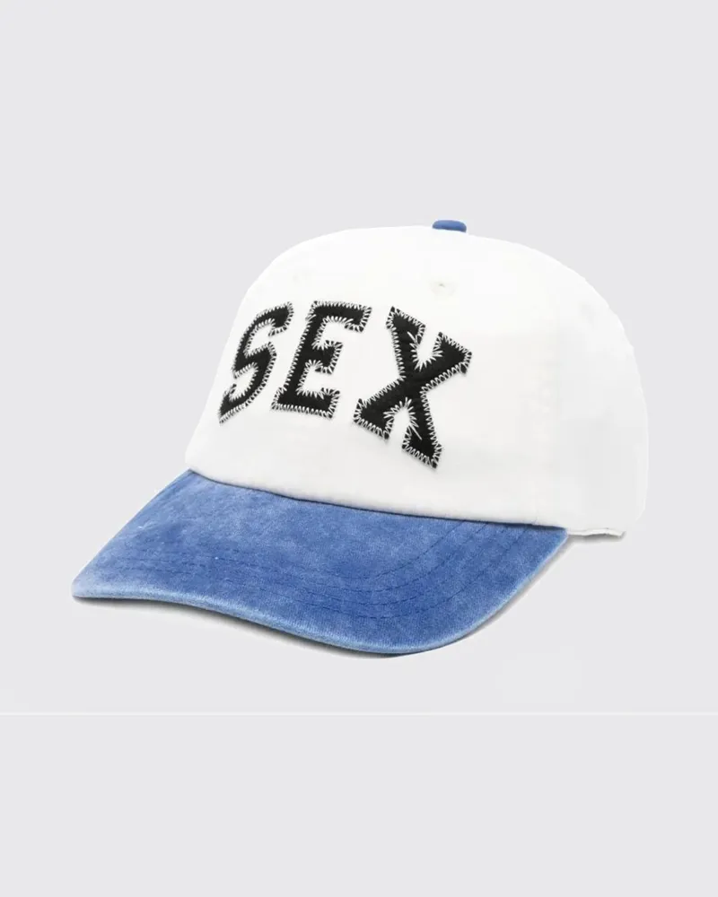 Carne Bollente Baumwoll-Baseballkappe Weiß