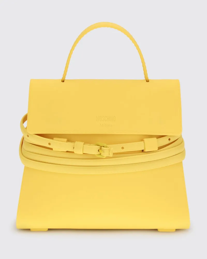 Moschino Schultertasche damen Gelb
