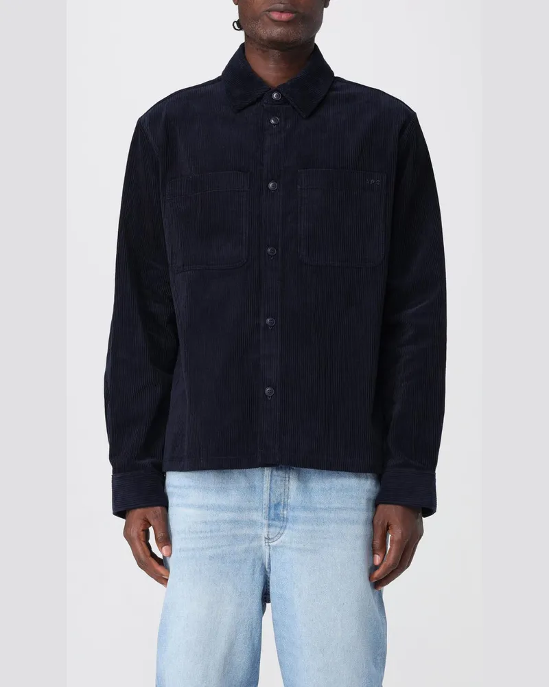 A.P.C. Hemd herren Blau