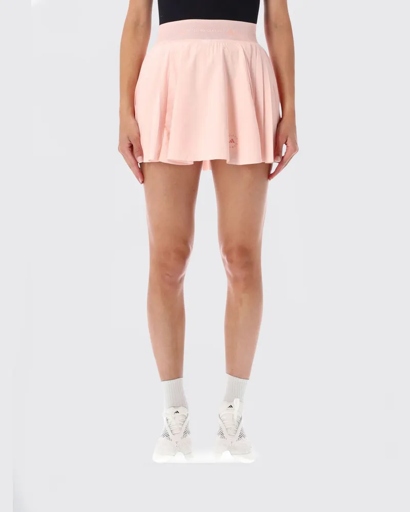adidas Plissierte Tennis-Shorts mit hohem Bund aus Funktionsstoff Pink