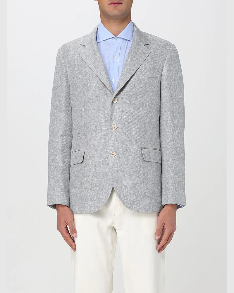 Brunello Cucinelli Blazer herren Grau