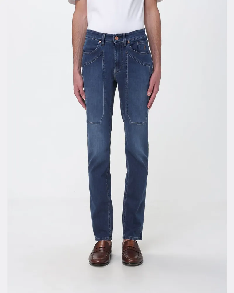 Jeckerson Slim Fit Stretch-Jeans aus Denim Navy