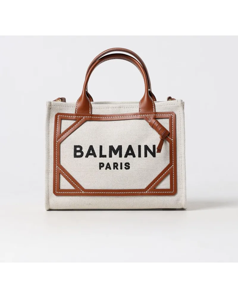 Balmain Schultertasche damen Beige