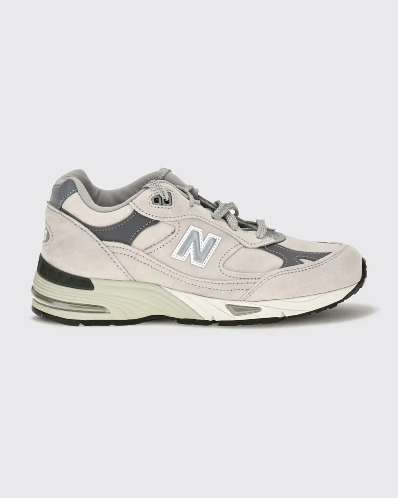 New Balance Made in UK M991v1 Sneaker aus Veloursleder und Mesh Grau