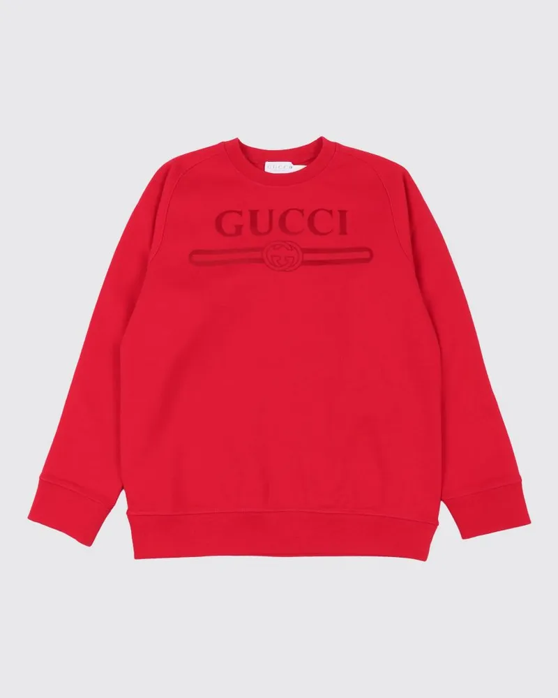 Gucci Rundhals-Sweatshirt aus Baumwolle mit Logo Bunt