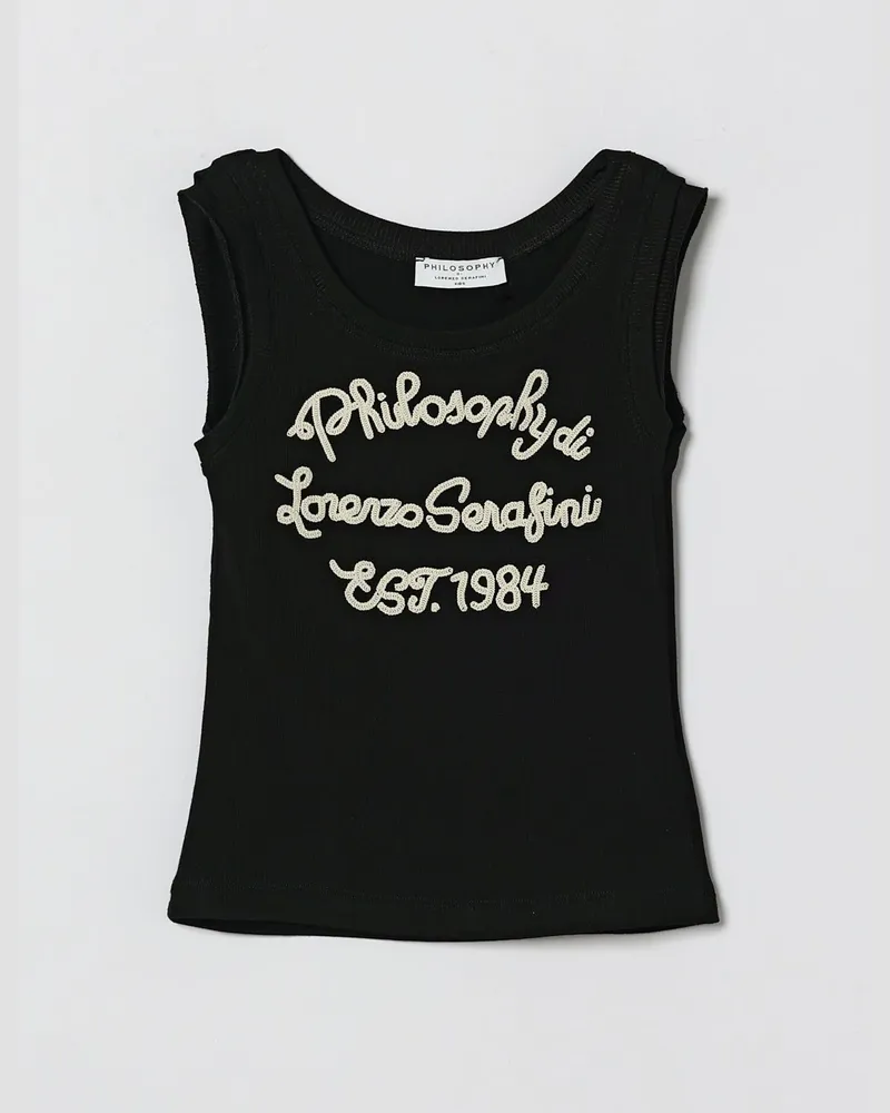 Philosophy Di Lorenzo Serafini Viskose-Trägertop Schwarz