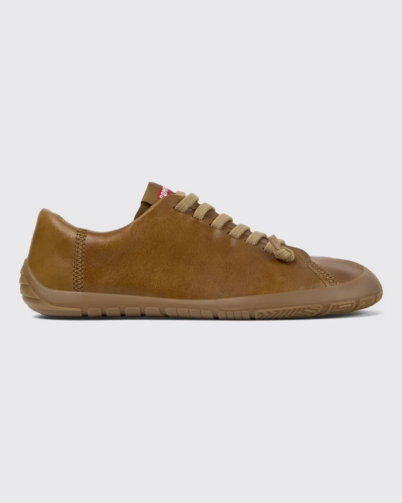 Camper Peu Path+ Slip-On-Sneaker aus Kalbsleder mit elastischen Schnürsenkeln Braun