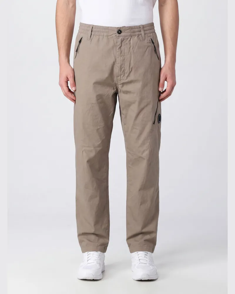 C.P. Company Slim-Fit-Baumwollhose mit elastischem Bund Grau