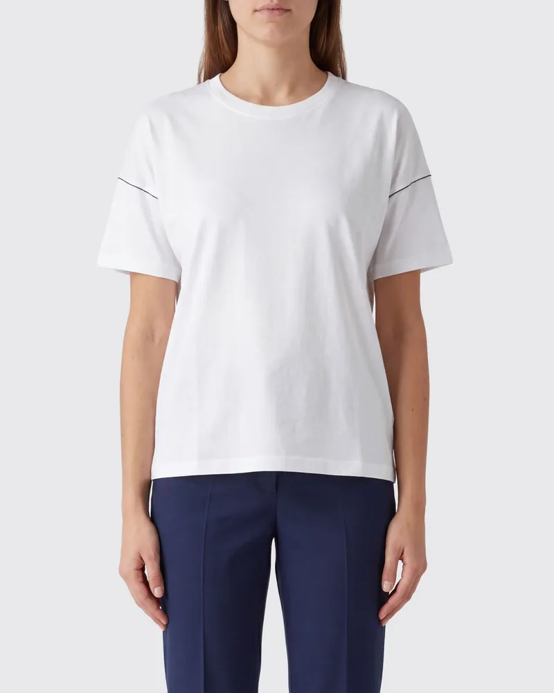 Roberto Collina Baumwoll-T-Shirts Weiß