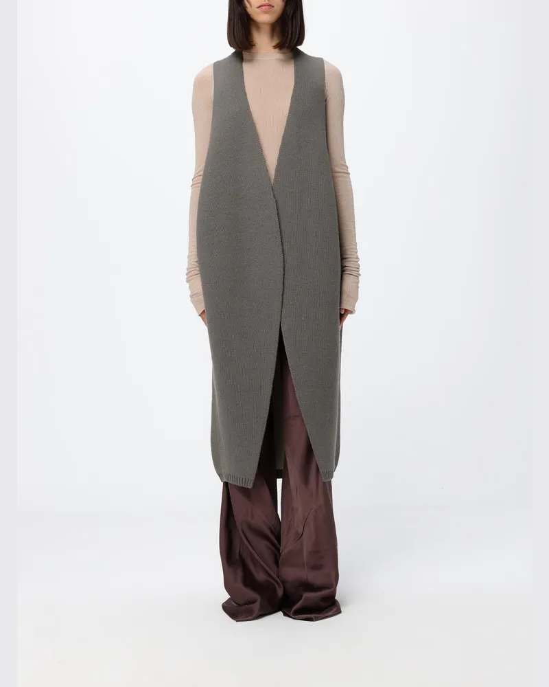 Rick Owens Lange Kaschmir-Strickweste von mit tiefem V-Ausschnitt Pink