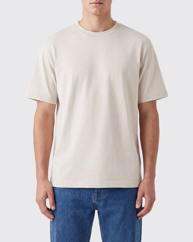 Premiata Baumwoll-T-Shirt mit Rundhalsausschnitt, überschnittenen Schultern und Kontrastlogo Weiß