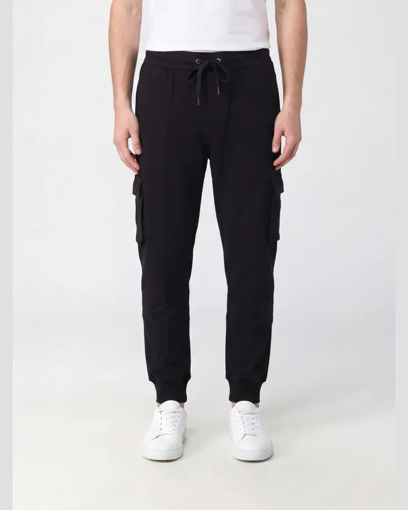 Moose Knuckles Cargo-Jogginghose aus Baumwolle von mit Kordelzug Schwarz