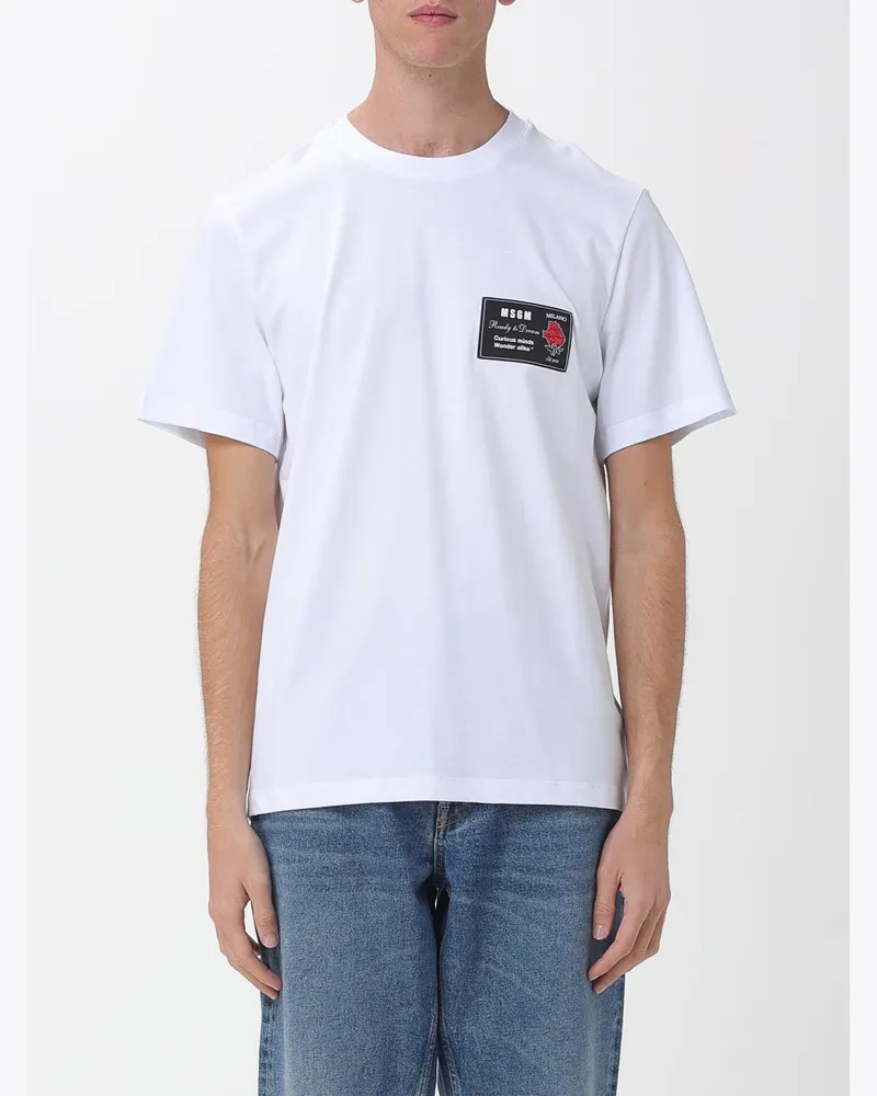 MSGM T-shirt herren Weiß