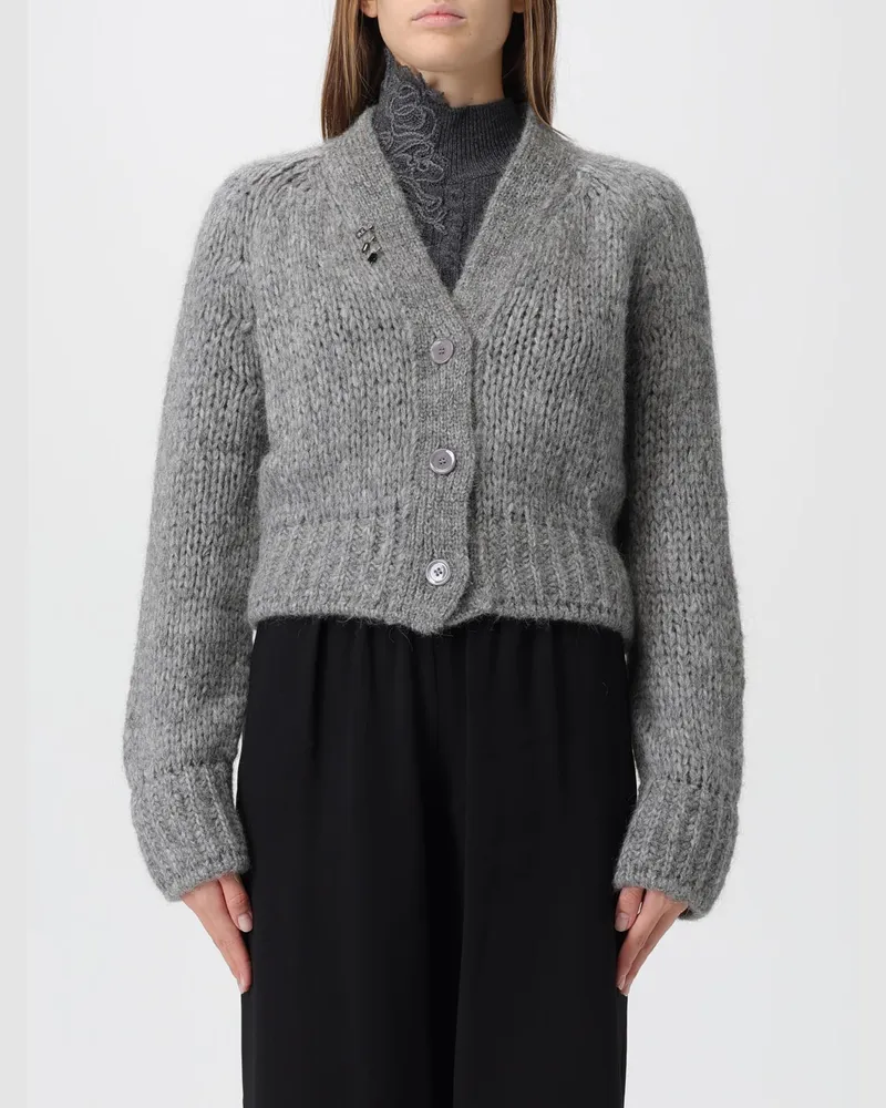 Ermanno Scervino Strickjacke damen Grau