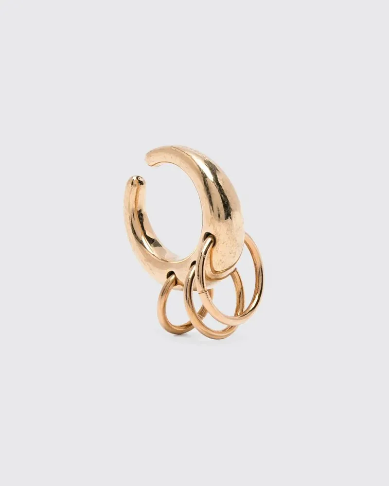 PANCONESI Set mit 2 Ear Cuffs aus verchromtem Messing Gold