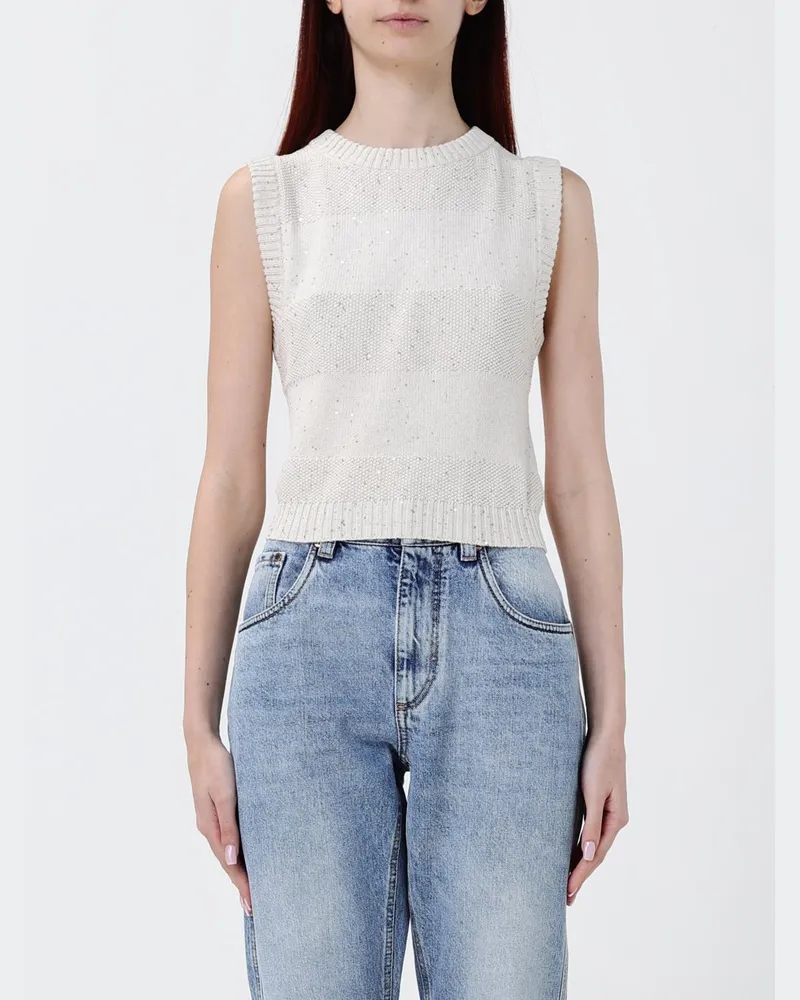 Brunello Cucinelli Top damen Beige
