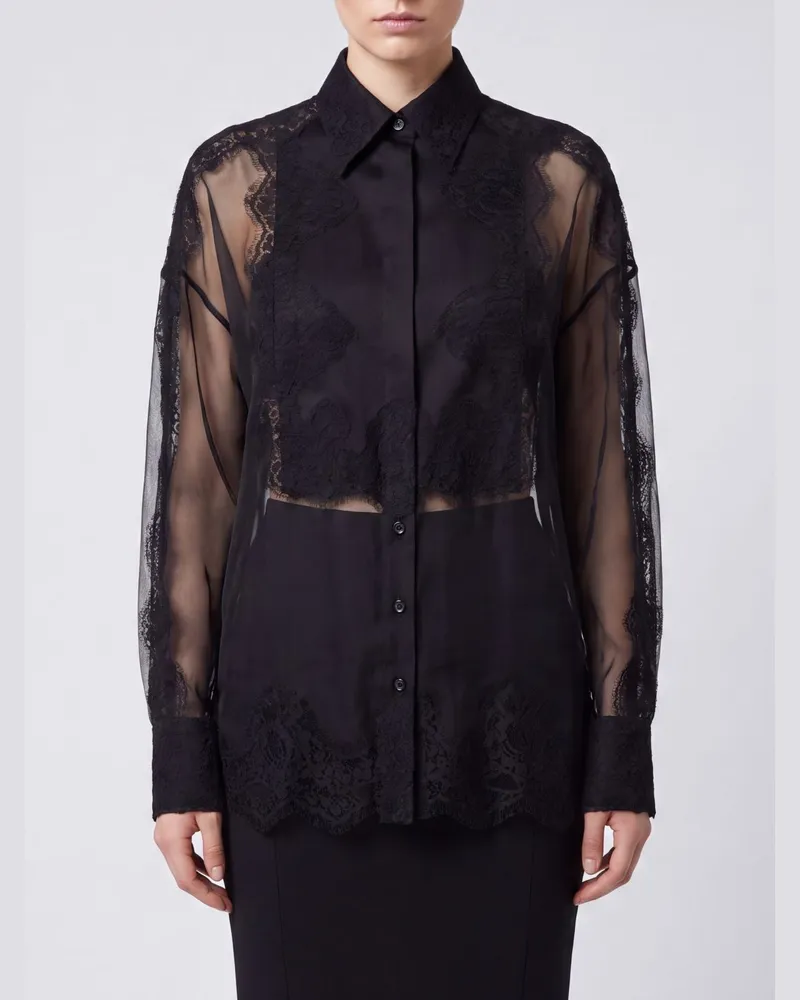 Dolce & Gabbana DOLCE  GABBANA Hemdbluse damen Dolce & Gabbana Schwarz