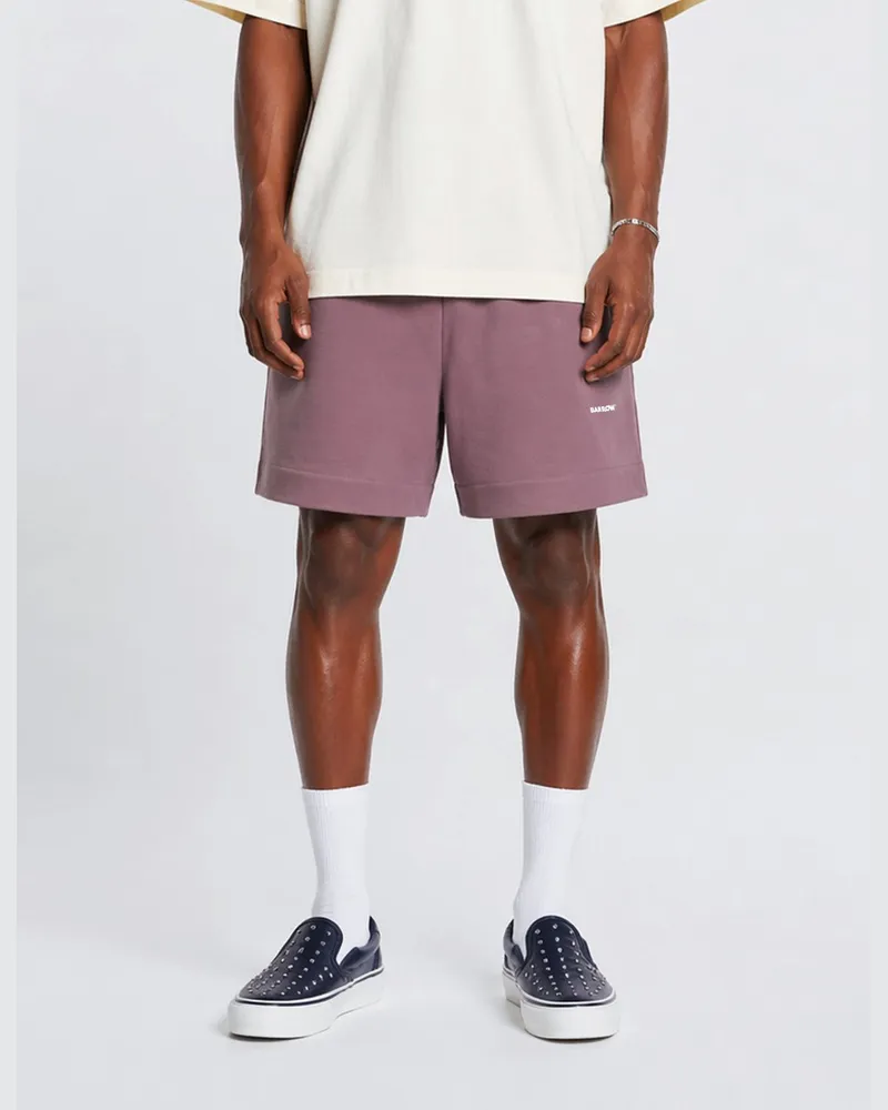 BARROW Baumwoll-Jogging-Shorts Pink