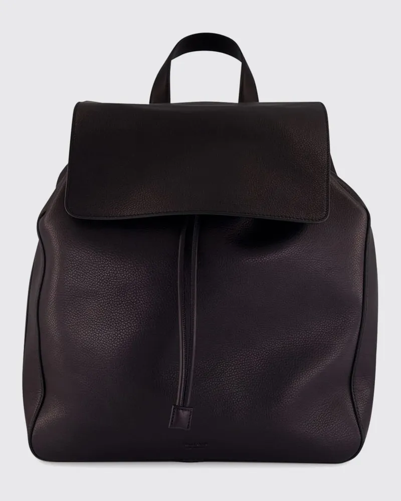 Tom Ford Rucksack aus gehämmertem Kalbsleder mit Klappenverschluss Schwarz
