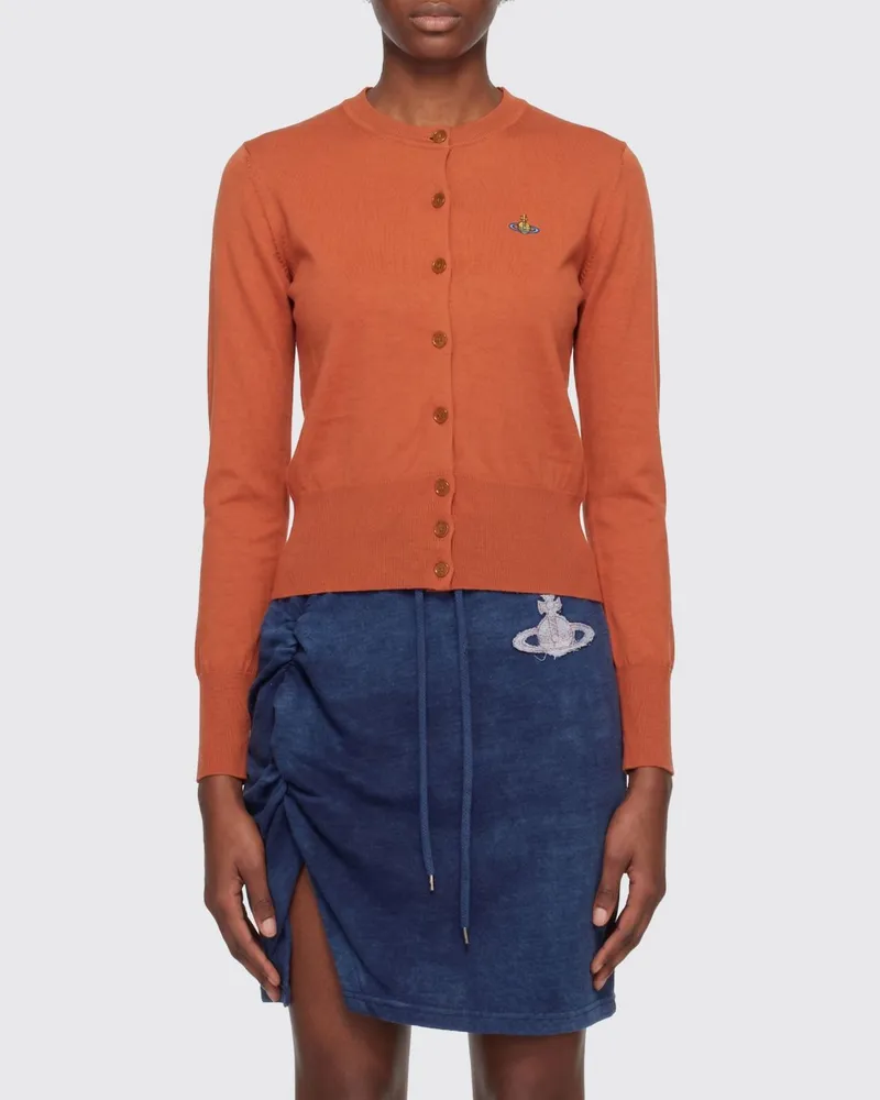 Vivienne Westwood Basic Baumwoll-Cardigan Orange