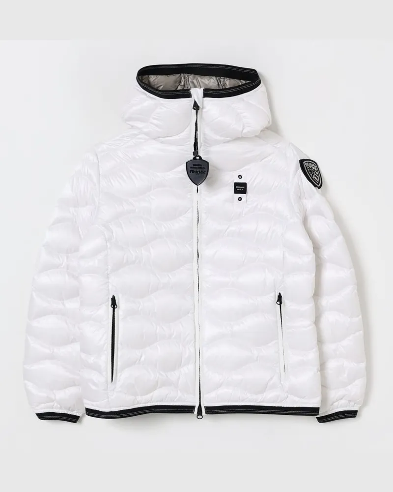 Blauer Jacke kinder Weiß