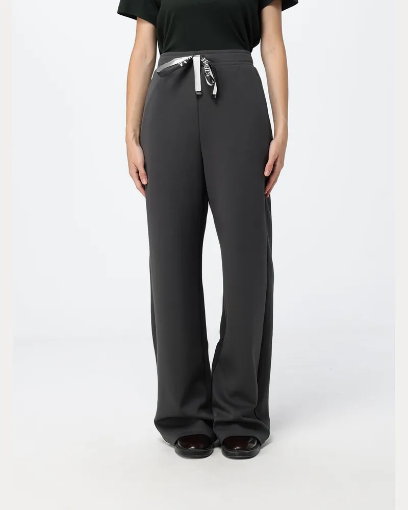 Max Mara Max Mara High-Waist-Jogginghose aus Jersey mit Kordelzug Grau