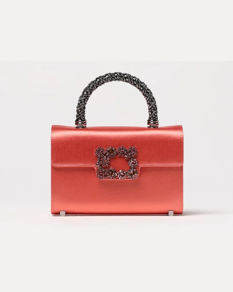 Roger Vivier Schultertasche damen Lachs