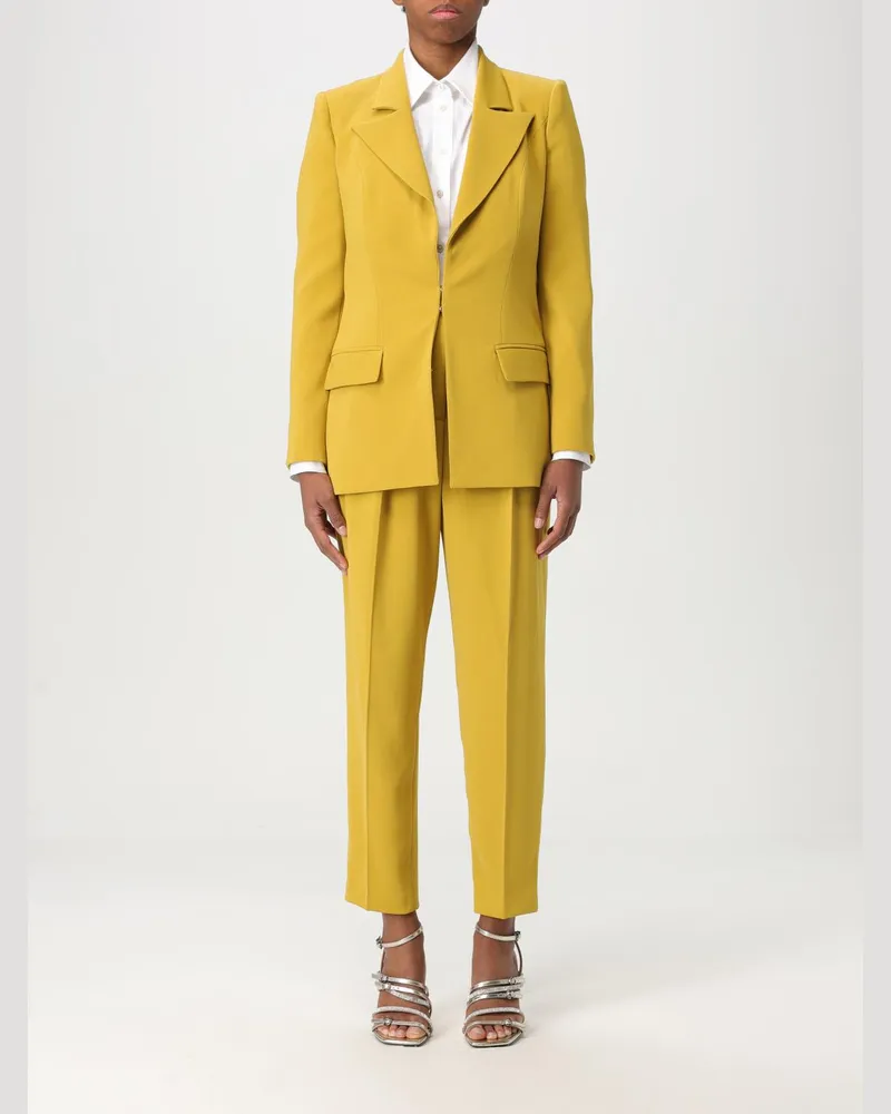 Elisabetta Franchi Kleider damen Mustard