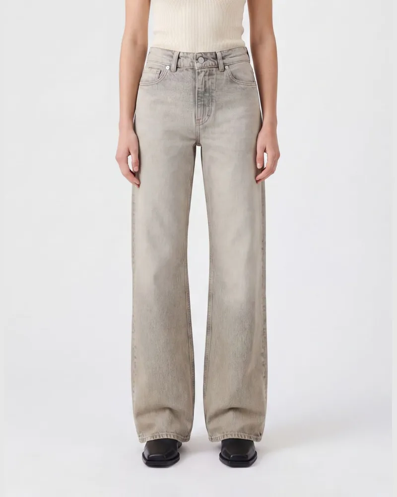 Our Legacy Hoch taillierte Flared Jeans aus Baumwolldenim Denim