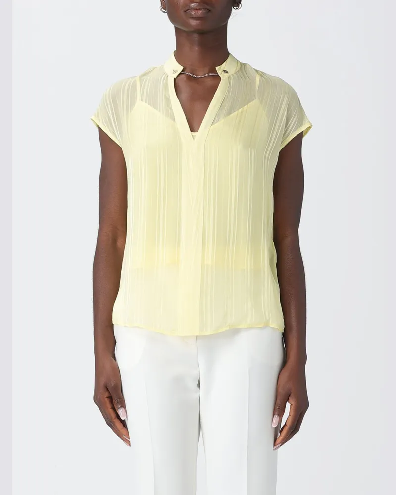 Liu Jo Viskosebluse mit Schmuckdetail Weiß