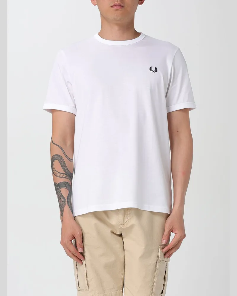 Fred Perry T-shirt herren Weiß