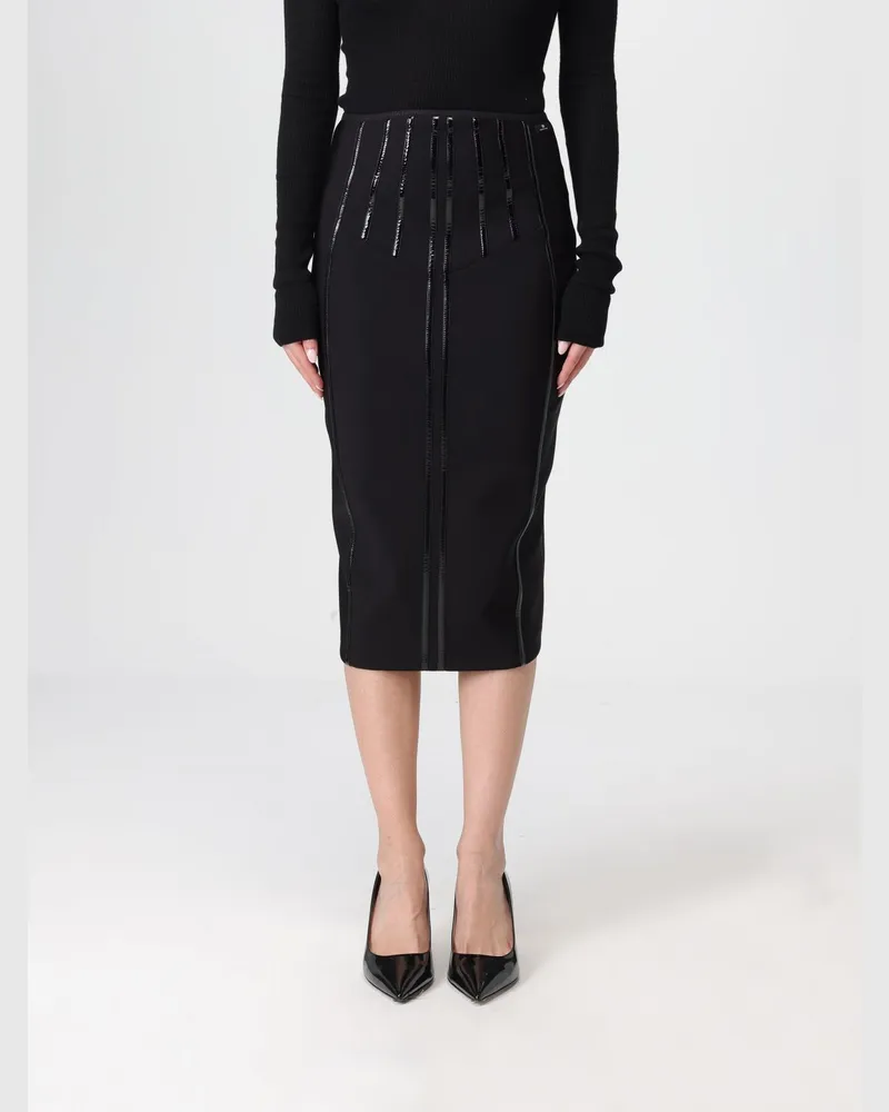 Elisabetta Franchi Rock damen Schwarz