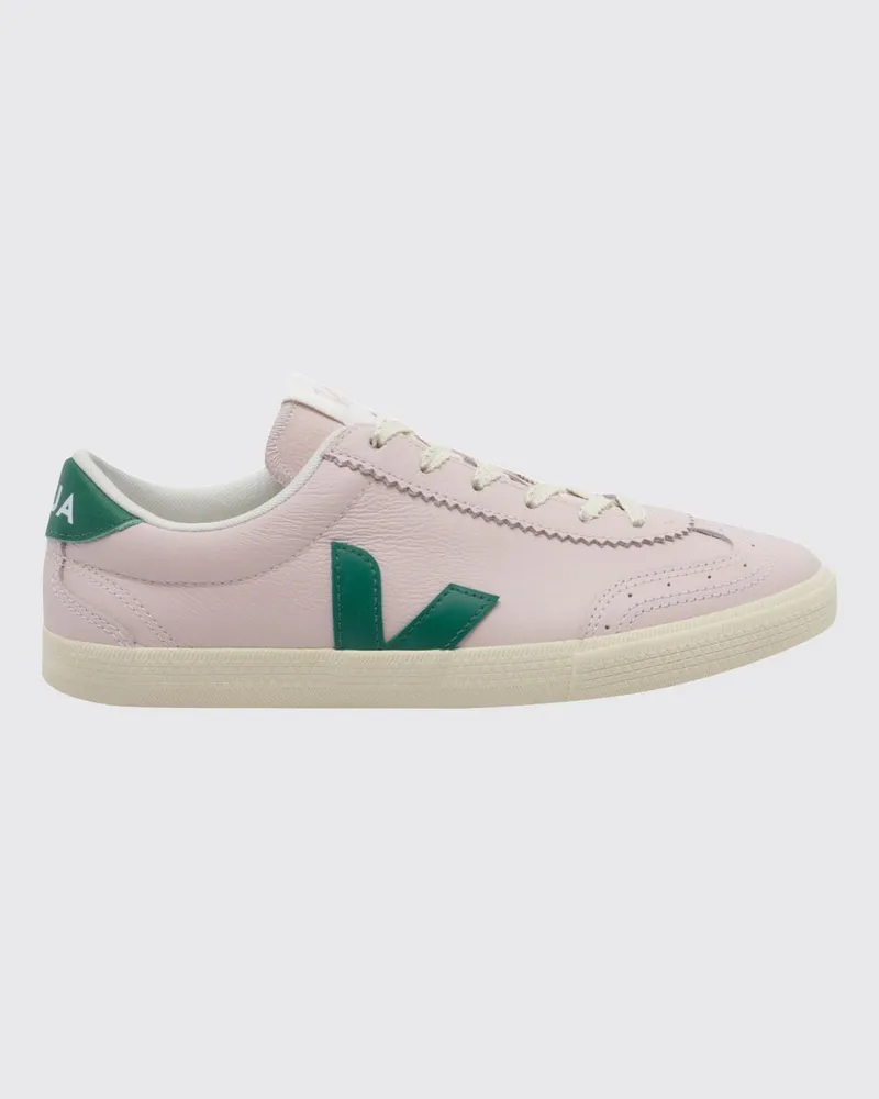 VEJA Volley Sneaker aus Kalbsleder mit kontrastierendem V-Logo Pink