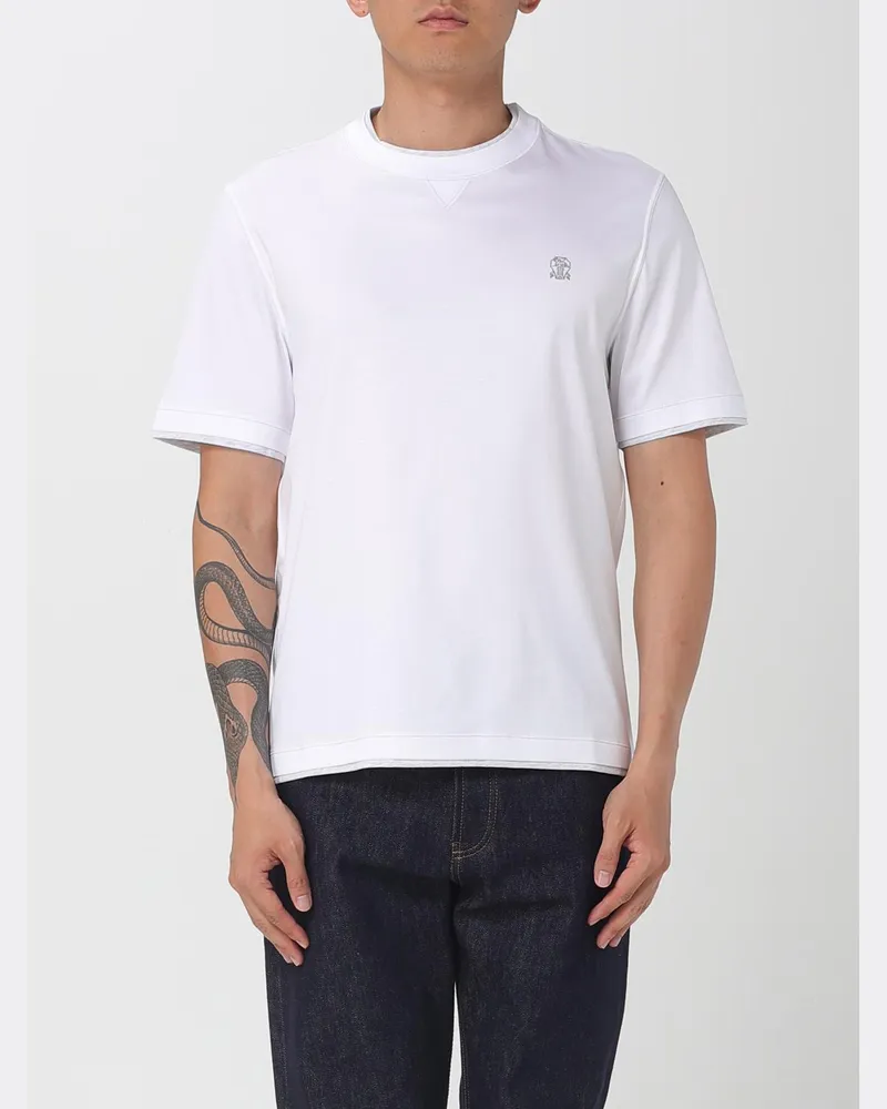 Brunello Cucinelli Polo herren Weiß