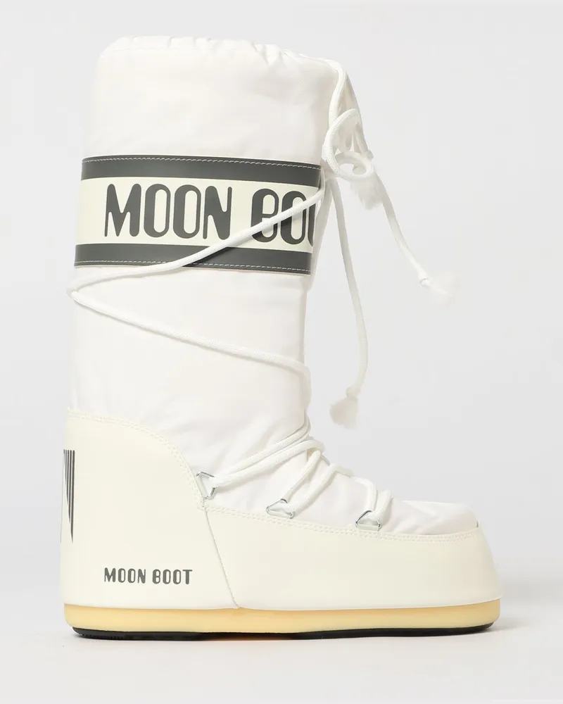 Moon Boot Flache stiefeletten damen Weiß