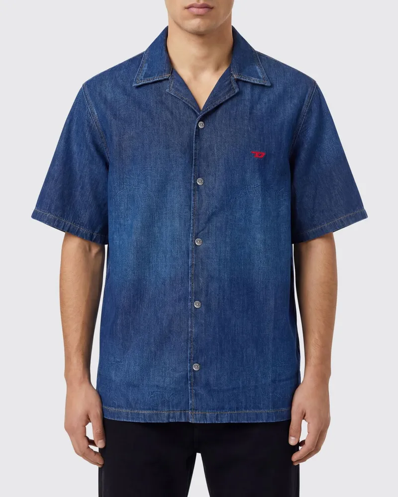 Diesel Hemd aus Baumwolldenim Blau