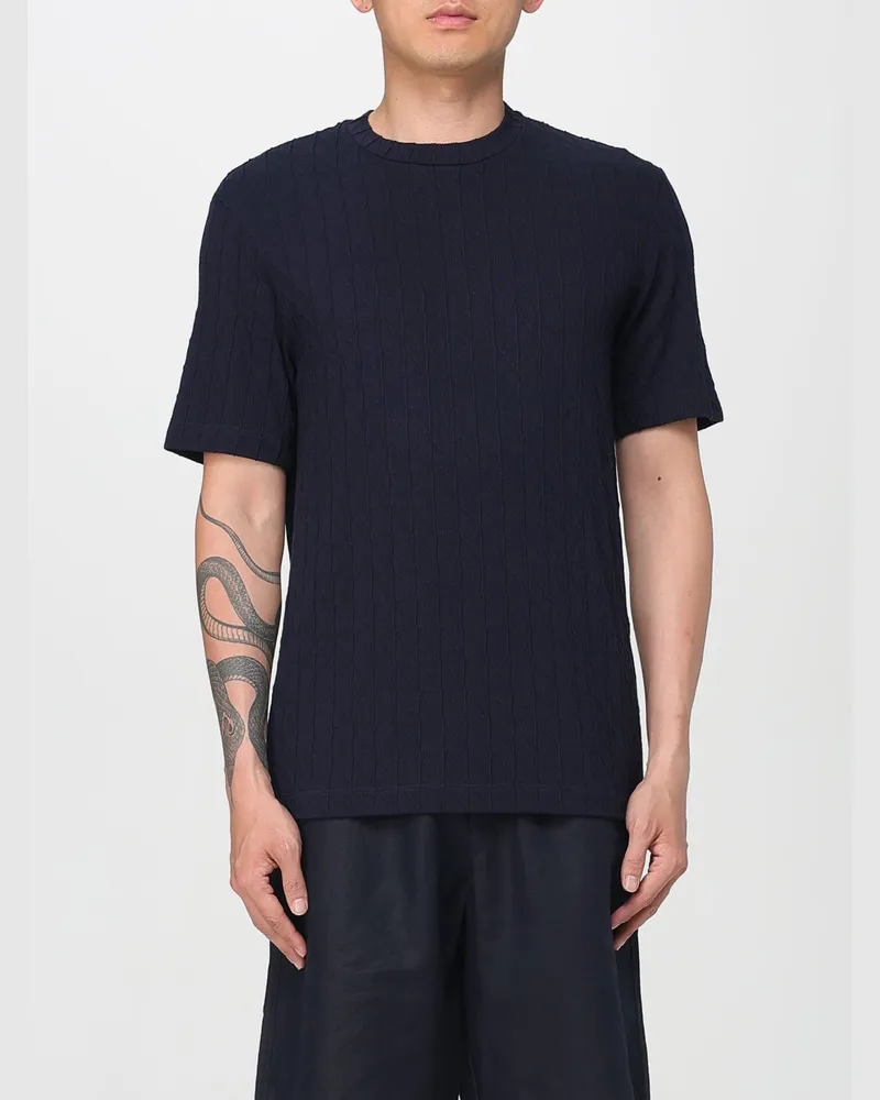 Giorgio Armani T-shirt herren Blau