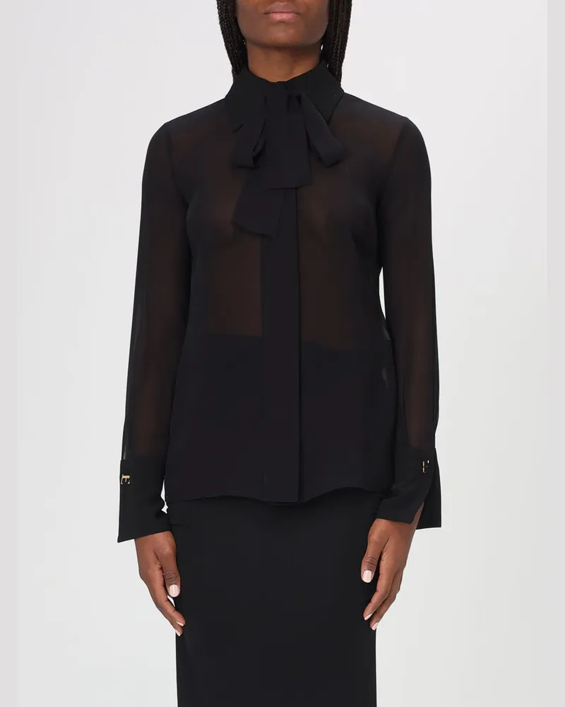 Elisabetta Franchi Hemdbluse damen Schwarz
