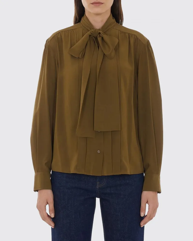 Saint Laurent Hemdbluse damen Grün