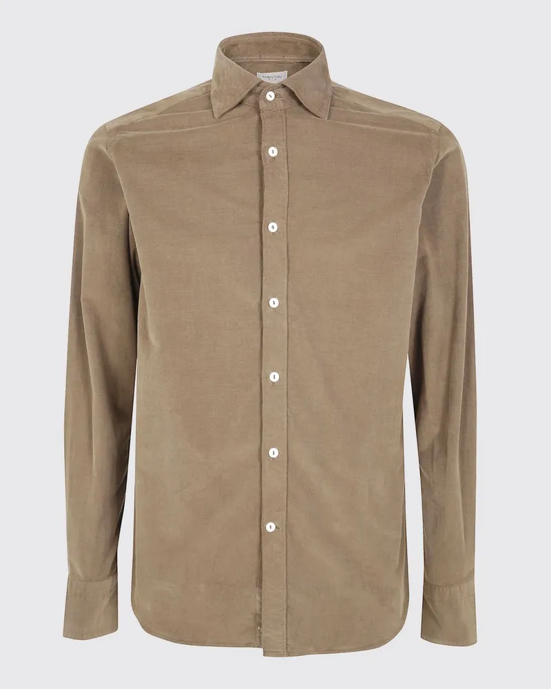 Tintoria Mattei Hemd herren Haselnuss